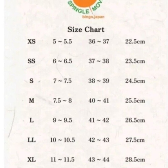 Spingle Move SPM- Black Bingo Japan Shoes-Kangaroo Leather - size LL - Picture 5 of 5